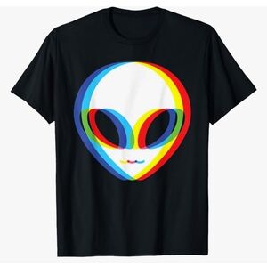 Alien Graphic Black T-Shirt